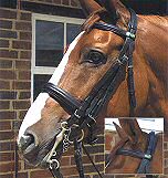 Comfort double bridle in German leather
